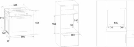 Встраиваемый духовой шкаф Simfer B6EM16011