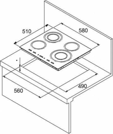 Варочная поверхность Kuppersberg FA 6 VS 02