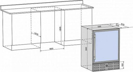 Винный шкаф Libhof CTD-46 [1, капельное]