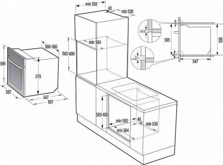 Встраиваемый духовой шкаф Gorenje GP556X