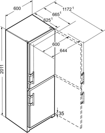 Холодильник Liebherr CUbe 4015 [2, капельное]