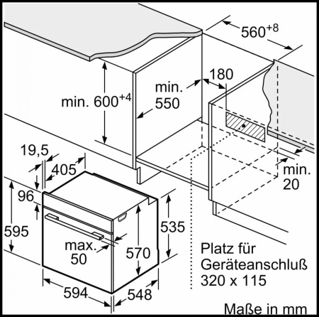 Встраиваемый духовой шкаф Bosch HRG5785S6