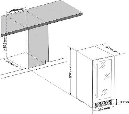 Винный шкаф Cellar Private CP027-2TB [2, капельное]