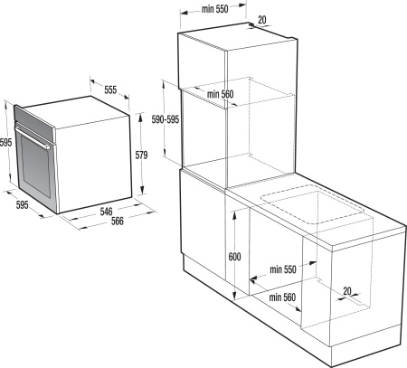 Встраиваемый духовой шкаф Gorenje GP 898 B