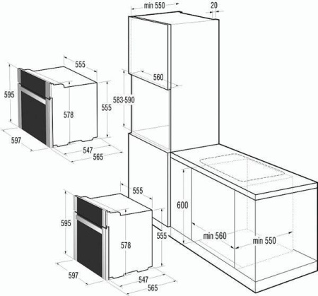 Встраиваемый духовой шкаф Gorenje BO 637E21XG-M