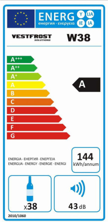 Винный шкаф Vestfrost W 38 [2, капельное]