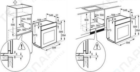 Встраиваемый духовой шкаф Electrolux EZB 52410 AW