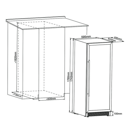 Винный шкаф Cellar Private CP165-2T [2, капельное]
