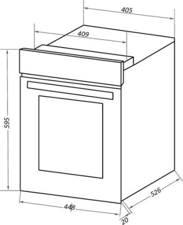 Встраиваемый духовой шкаф Maunfeld EOEM519B