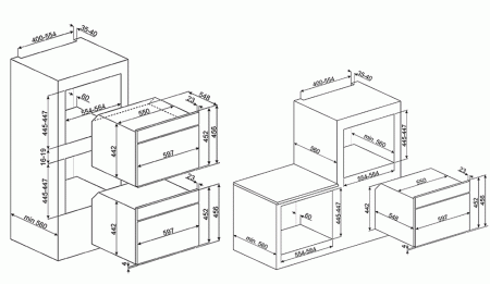 Встраиваемый духовой шкаф Smeg SF 4920MCX1