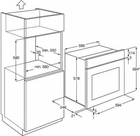 Встраиваемый духовой шкаф AEG BS 731442 CM