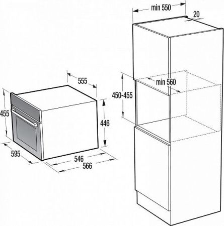 Встраиваемый духовой шкаф Gorenje BO 547INB