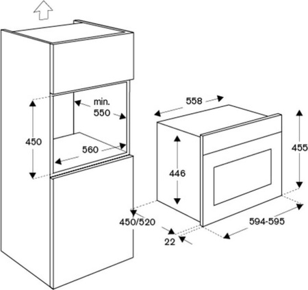 Встраиваемый духовой шкаф Bertazzoni F457MODMWTX