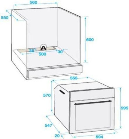 Встраиваемый духовой шкаф Beko BIM 22304 XCS
