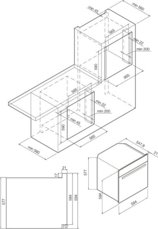 Встраиваемый духовой шкаф Graude BK 60.3 S