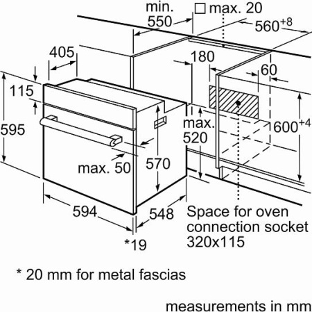 Встраиваемый духовой шкаф Bosch HBJ517SG0R