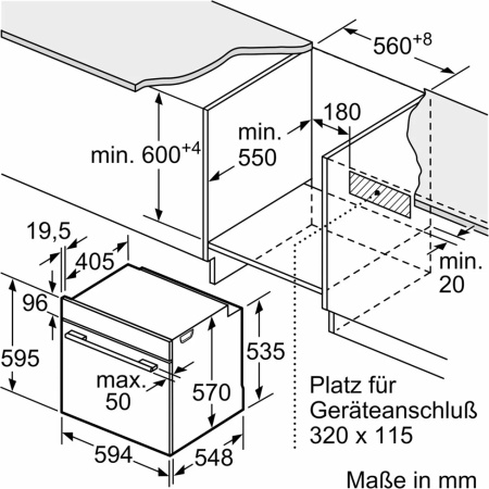 Встраиваемый духовой шкаф Bosch HRG5785S6
