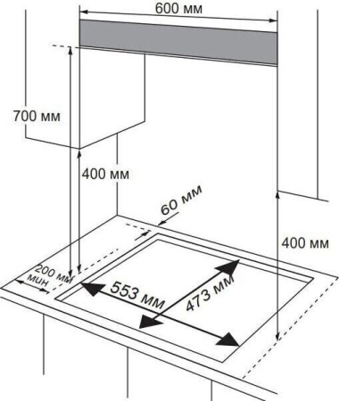Варочная поверхность Midea 60G40ME005SFT