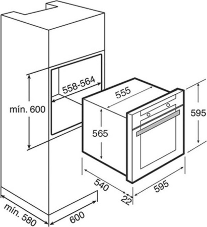 Встраиваемый духовой шкаф Teka HBB 605