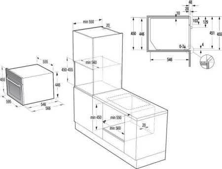 Встраиваемый духовой шкаф Gorenje GCS 873 B