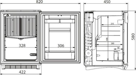 Холодильник Dometic DS400W [1]