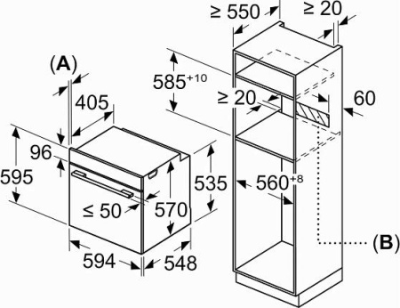 Встраиваемый духовой шкаф Bosch HRG5785S6