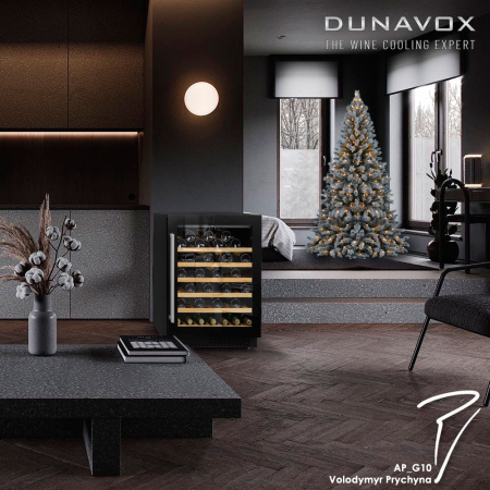Винный шкаф Dunavox DAU-52.146B [1, капельное]