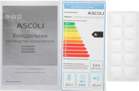 Холодильник Ascoli ACDW450WIB [2, No Frost]