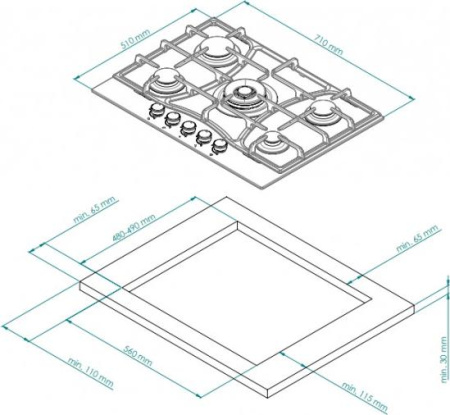 Варочная поверхность Kuppersberg FS 703 C