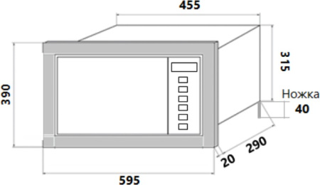 Микроволновая печь Homsair MOB205GB