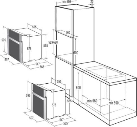 Встраиваемый духовой шкаф Gorenje BO 71 ORA-B