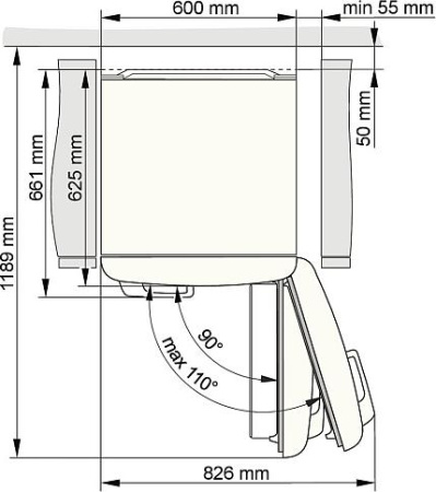 Холодильник Gorenje OBRB615DBK [1, No Frost]