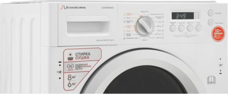 Стиральная машина Schaub Lorenz SLW BW8543 I [8 кг, фронтальная, встраиваемая под столешницу]