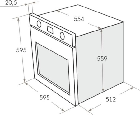 Встраиваемый духовой шкаф Maunfeld EOEM 589BG