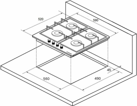 Варочная поверхность Kuppersberg FQ 65 B