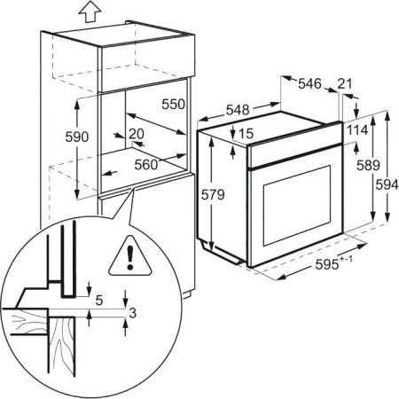 Встраиваемый духовой шкаф Electrolux EOC 5956 FAX