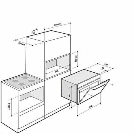 Микроволновая печь De Dietrich DME 1135 W