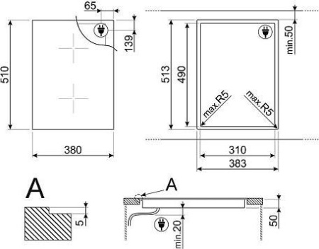Варочная поверхность Smeg SIM3323D