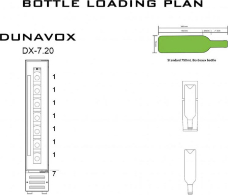 Винный шкаф Dunavox DX-7.20SSK/DP [1, капельное]