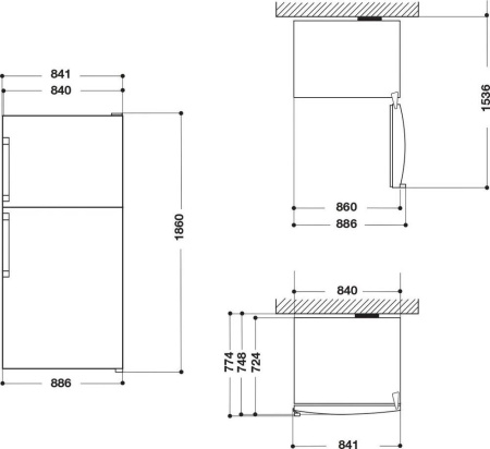 Холодильник Hotpoint-Ariston HA84TE 72 XO3 [2, No Frost]