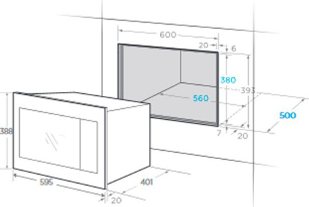 Микроволновая печь Midea TG 925 B 8 D-WH