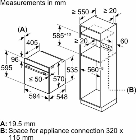 Встраиваемый духовой шкаф Bosch HBG 539EB0