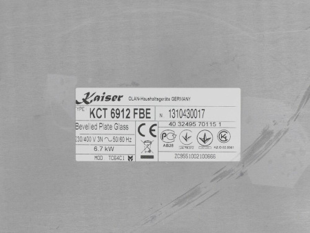 Варочная поверхность Kaiser KCT 6912 FBE