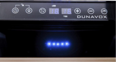 Винный шкаф Dunavox DX-17.58DBK [1, капельное]