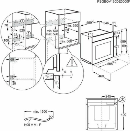 Встраиваемый духовой шкаф Electrolux OKE5C71Z