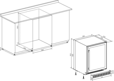 Винный шкаф Temptech WPX60DCB [капельное]