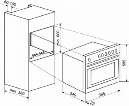 Встраиваемый духовой шкаф Kuppersberg SGG 663 C
