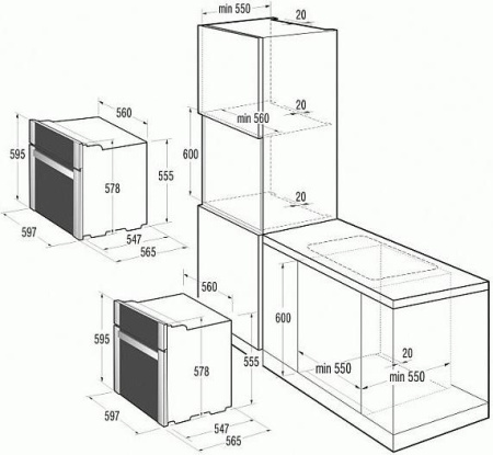 Встраиваемый духовой шкаф Gorenje BOP 7558 AX