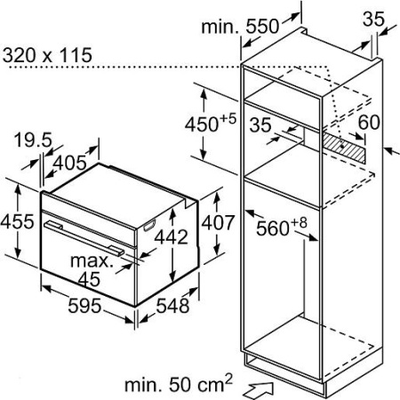 Встраиваемый духовой шкаф Bosch CMG656BS1