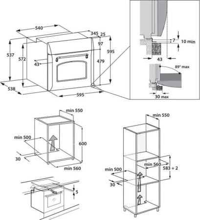 Встраиваемый духовой шкаф Hotpoint-Ariston FIT 804 H AN